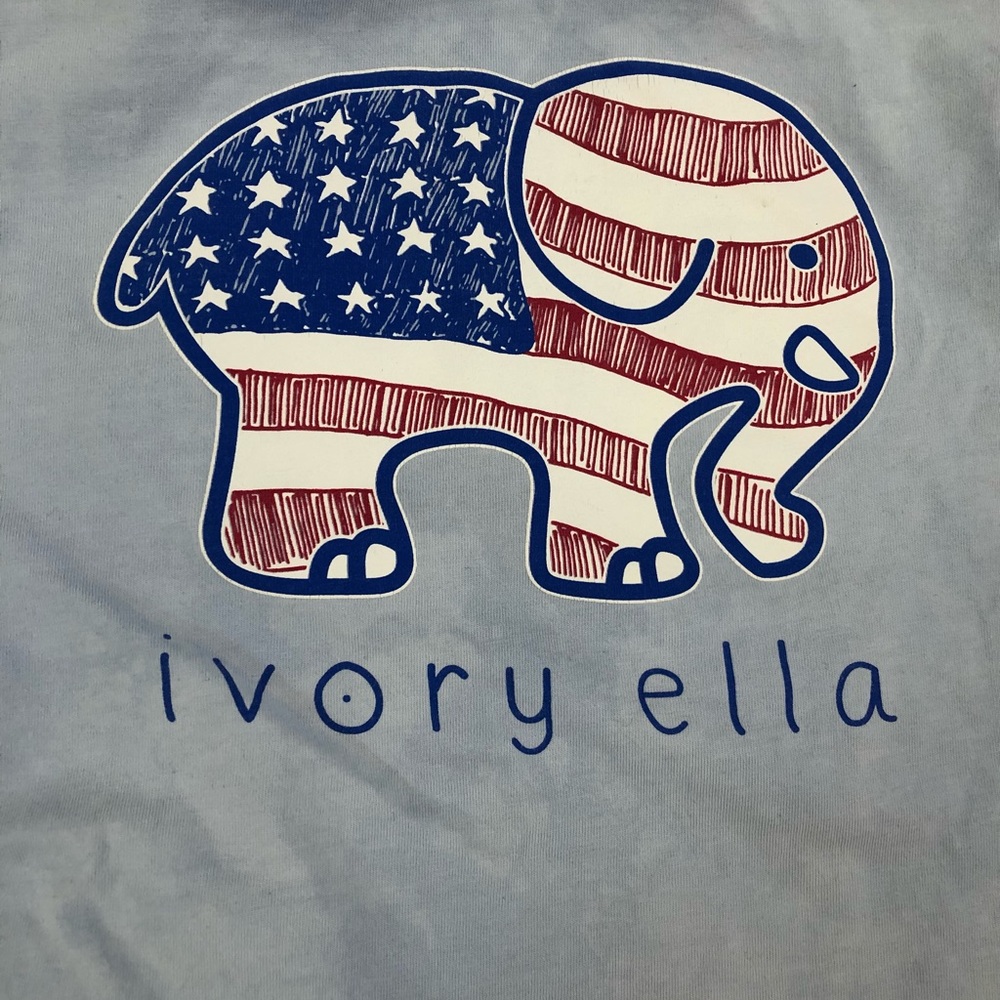 😎 3/$10 Ivory Ella Patriotic Tee - Picture 11 of 11